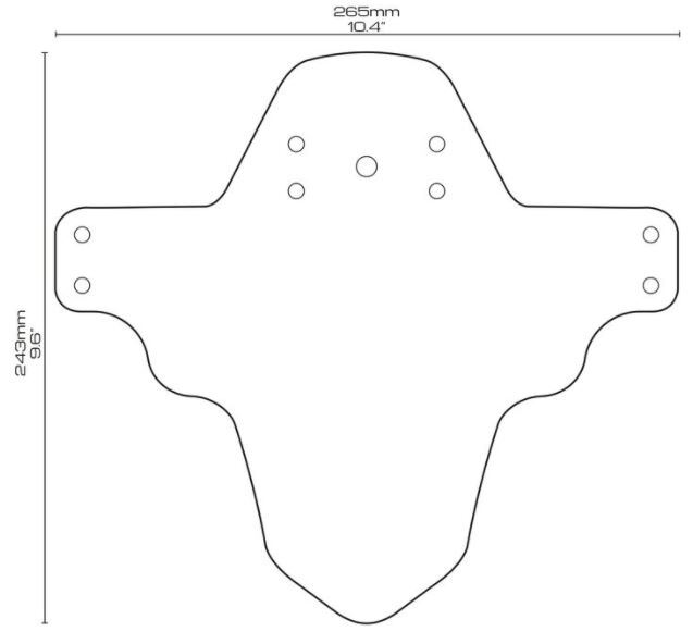 AMS Mud Guard Skjerm