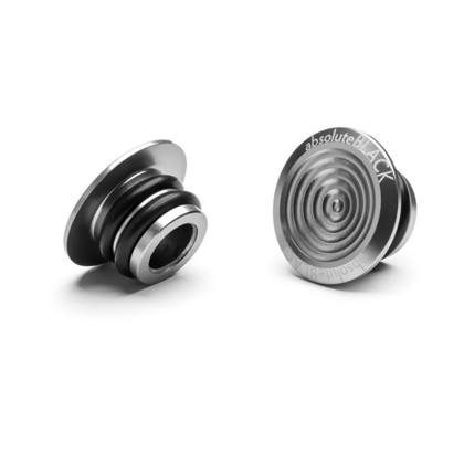 Absolute Black Aluminium Bar End Plugs