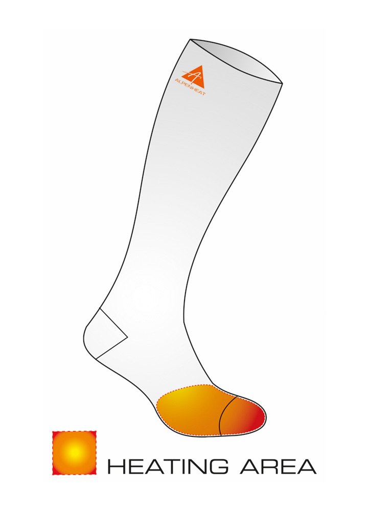 AlpenHeat AJ27 Uppvärmda strumpor m/APP