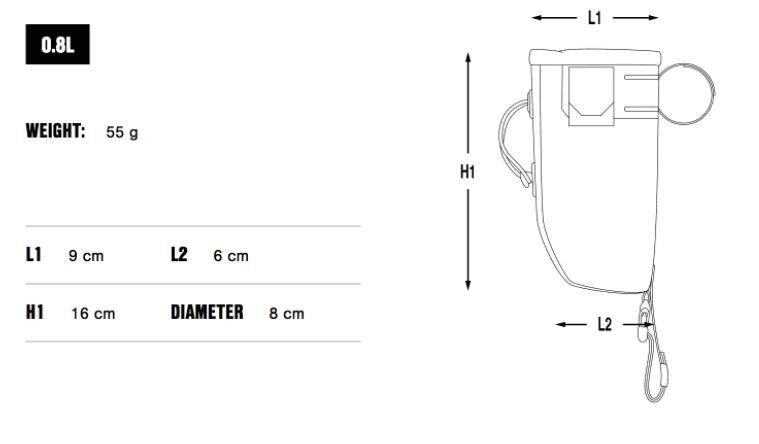 Apidura Backcountry Food Pouch 0,8L