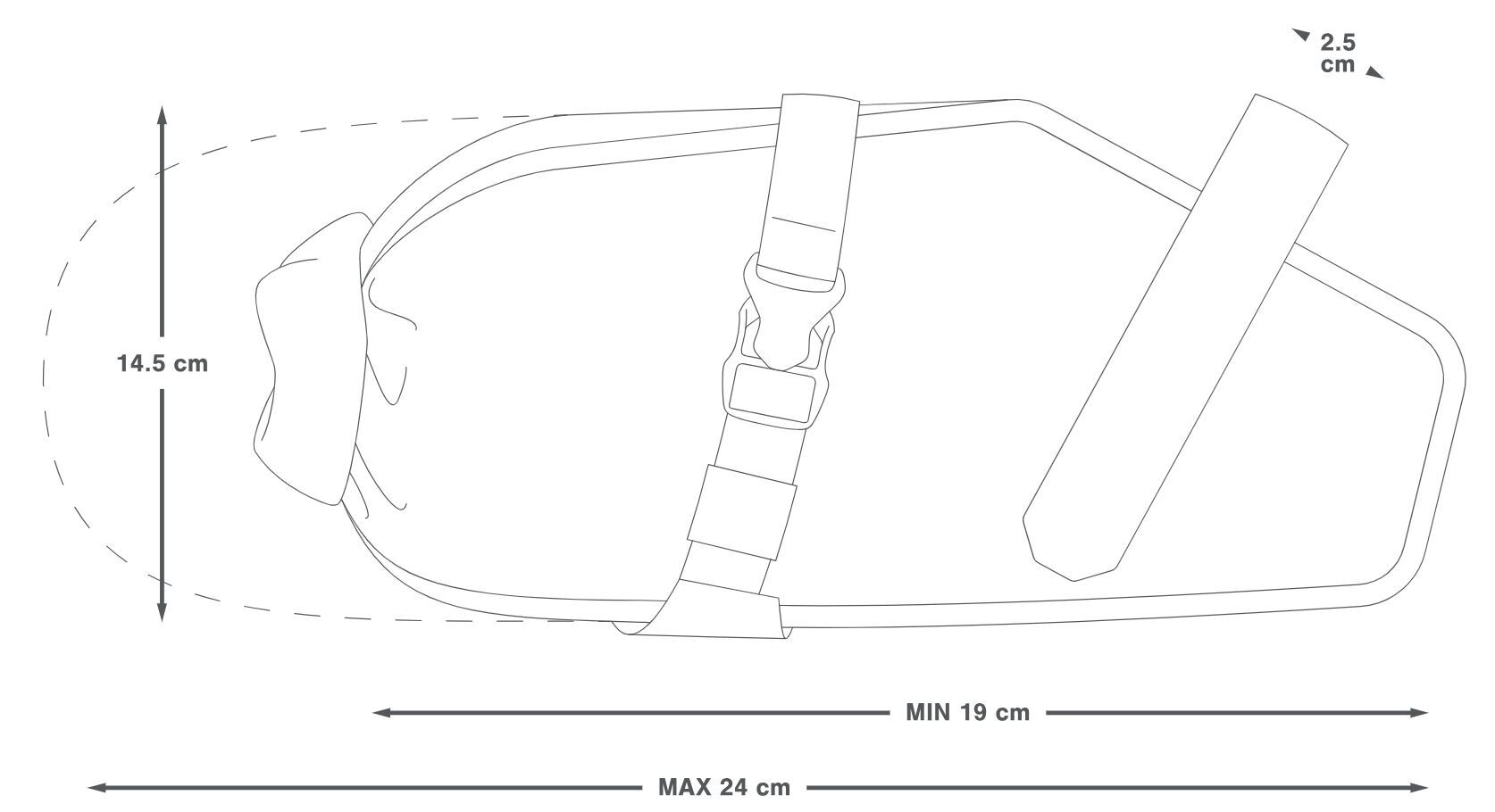 Apidura Racing Saddle Pack 3L