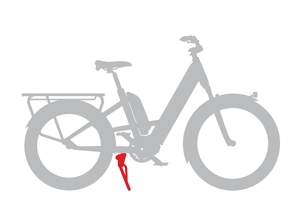 Benno 46er Dubbelt Kickstand/Stöd