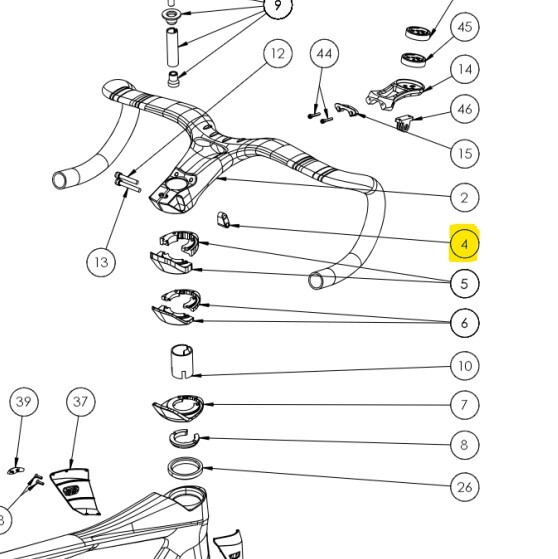 Bianchi Handlebar Nut