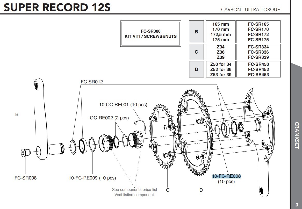 Campagnolo Vevlager Clip
