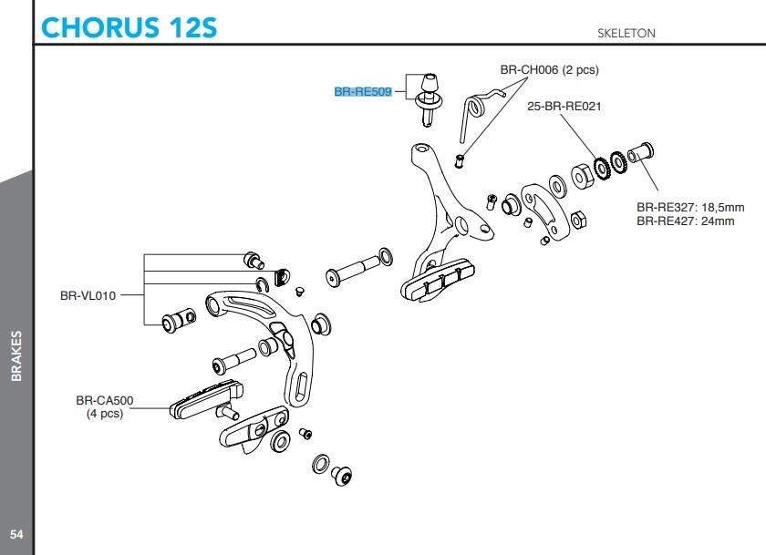 Campagnolo Bromsvajer Justerare