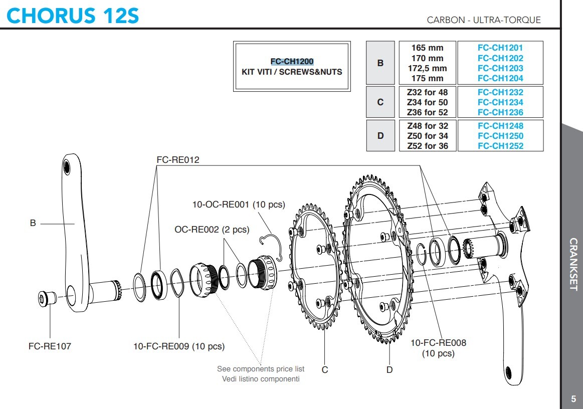 Campagnolo Ultra Torque Drevbultar