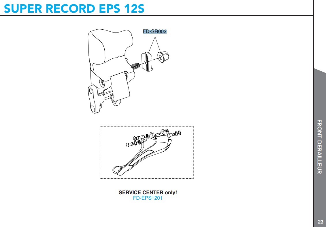 Campagnolo EPS Framväxel Fästmutter