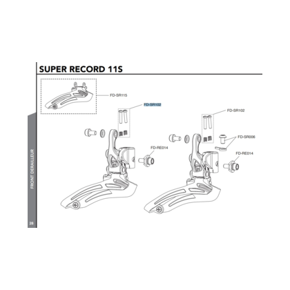 Campagnolo Framväxel Justeringsskruvar