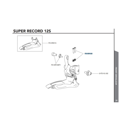 Campagnolo Framväxel Justeringsskruvar