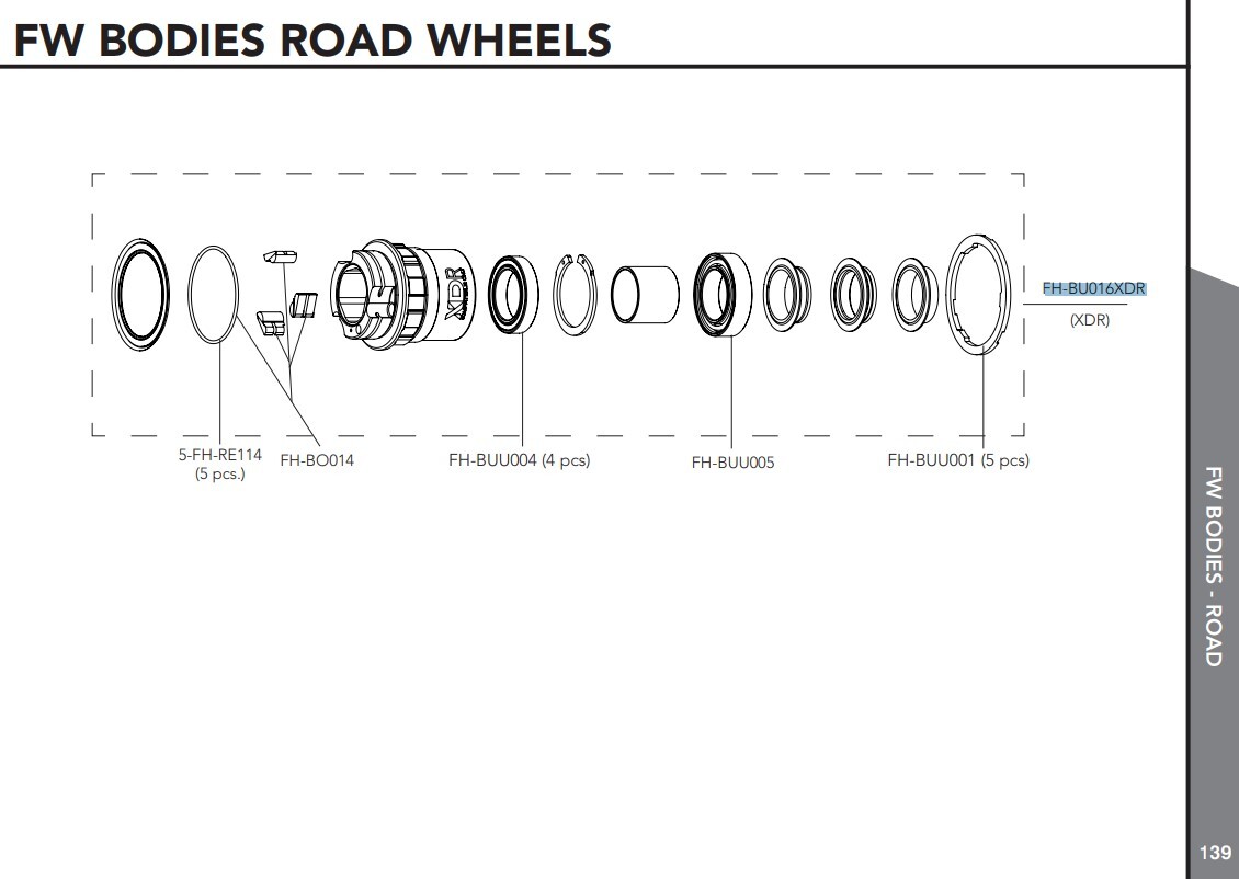 Campagnolo XDR Frihjulsbody