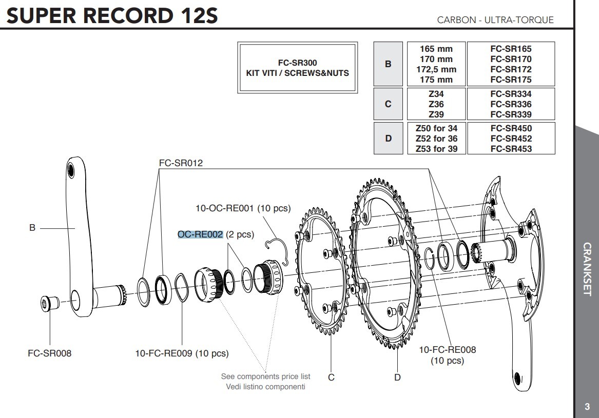 Campagnolo Vevlager Skydd