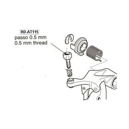 Campagnolo RD-AT115 9s Justeringsskruv