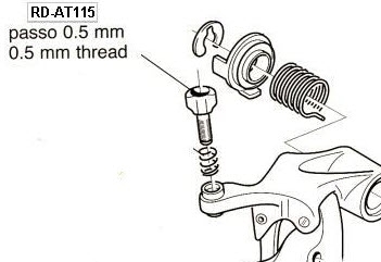 Campagnolo RD-AT115 9s Justeringsskruv