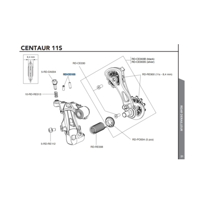 Campagnolo Bakväxel Justeringsskruvar