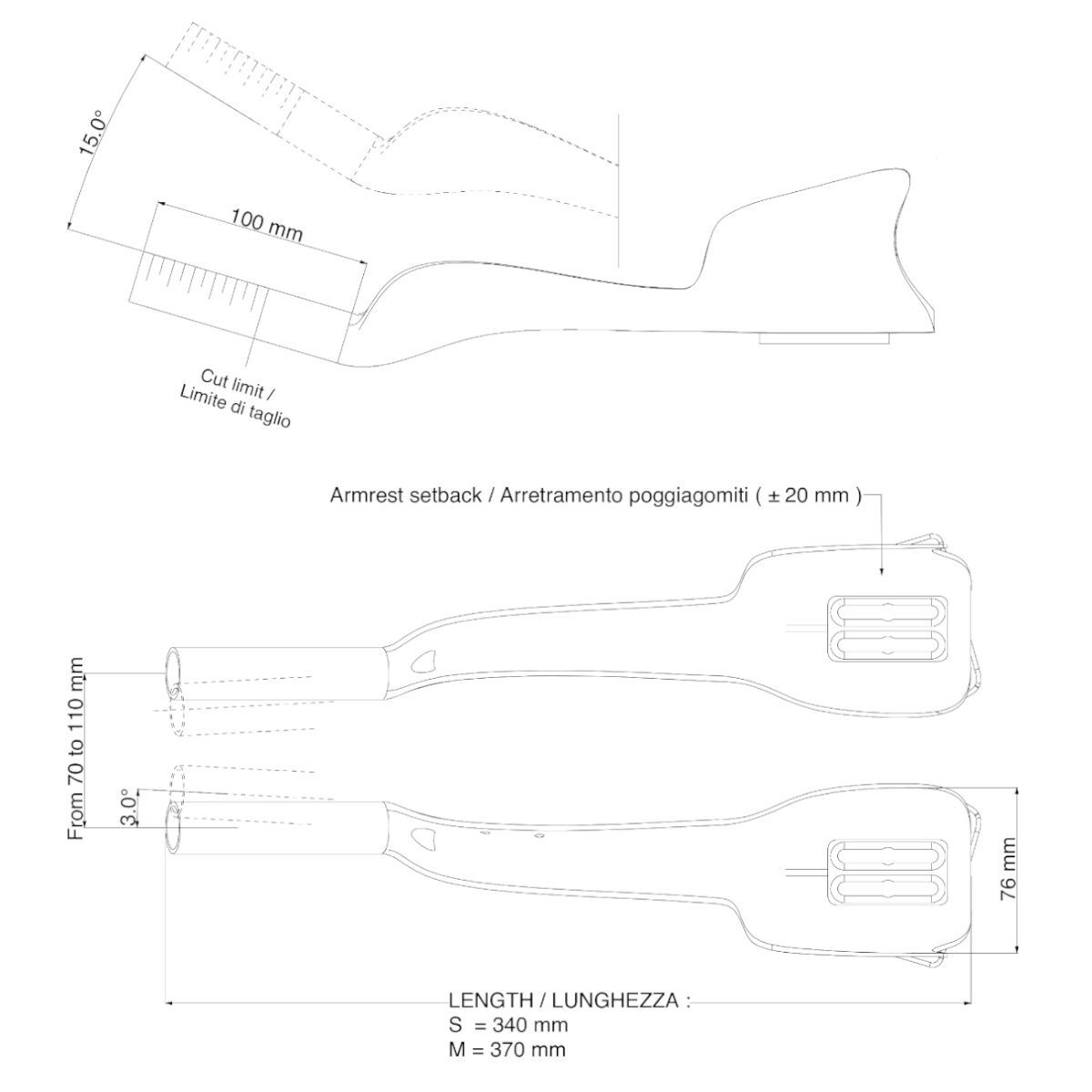 Deda Jet One Clip-On Tempobågar