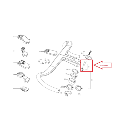 Deda Alanera Stem Clamp Kit