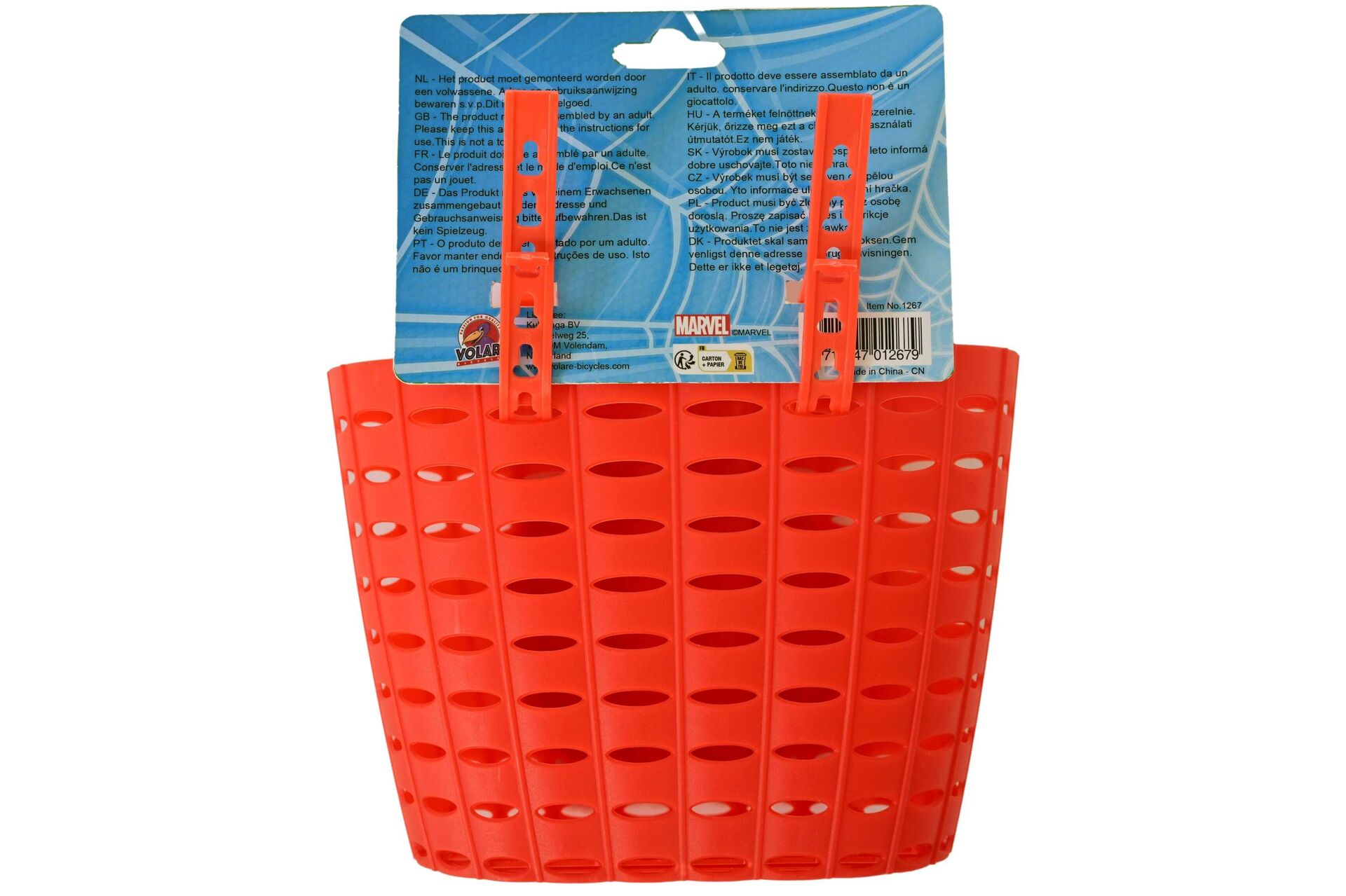 Marvel Spiderman Cykelkorg