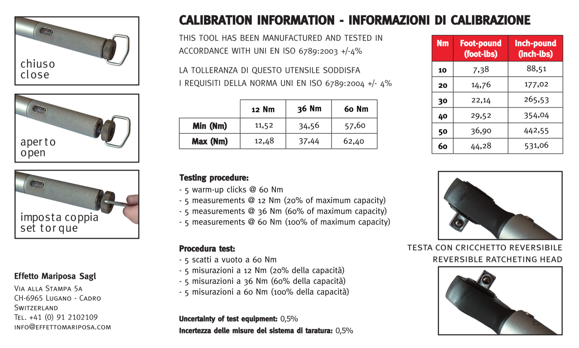 Effetto Giustaforza II Pro Momentnyckel