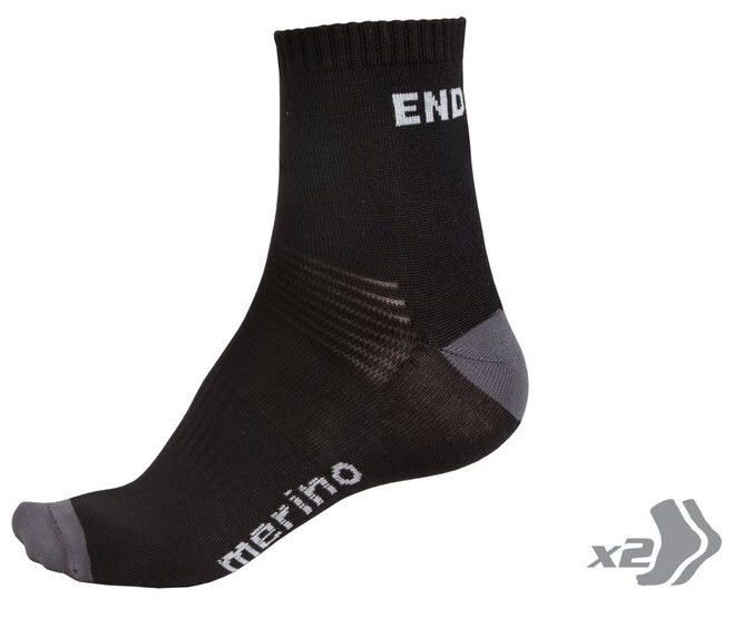 Endura BaaBaa Merino 2 Pack Strumpor