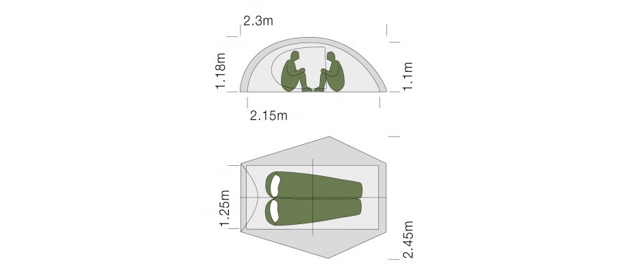Exped Mira II HL Tält
