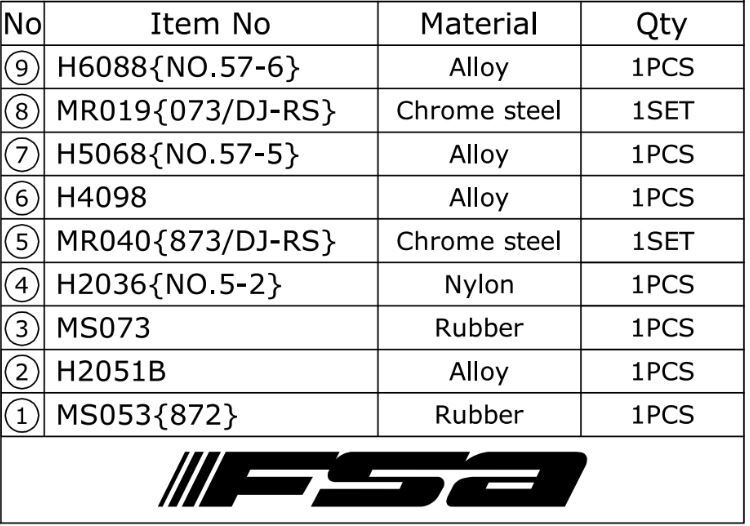 FSA Orbit 1.5E ZS Avsmalnande Styrlager