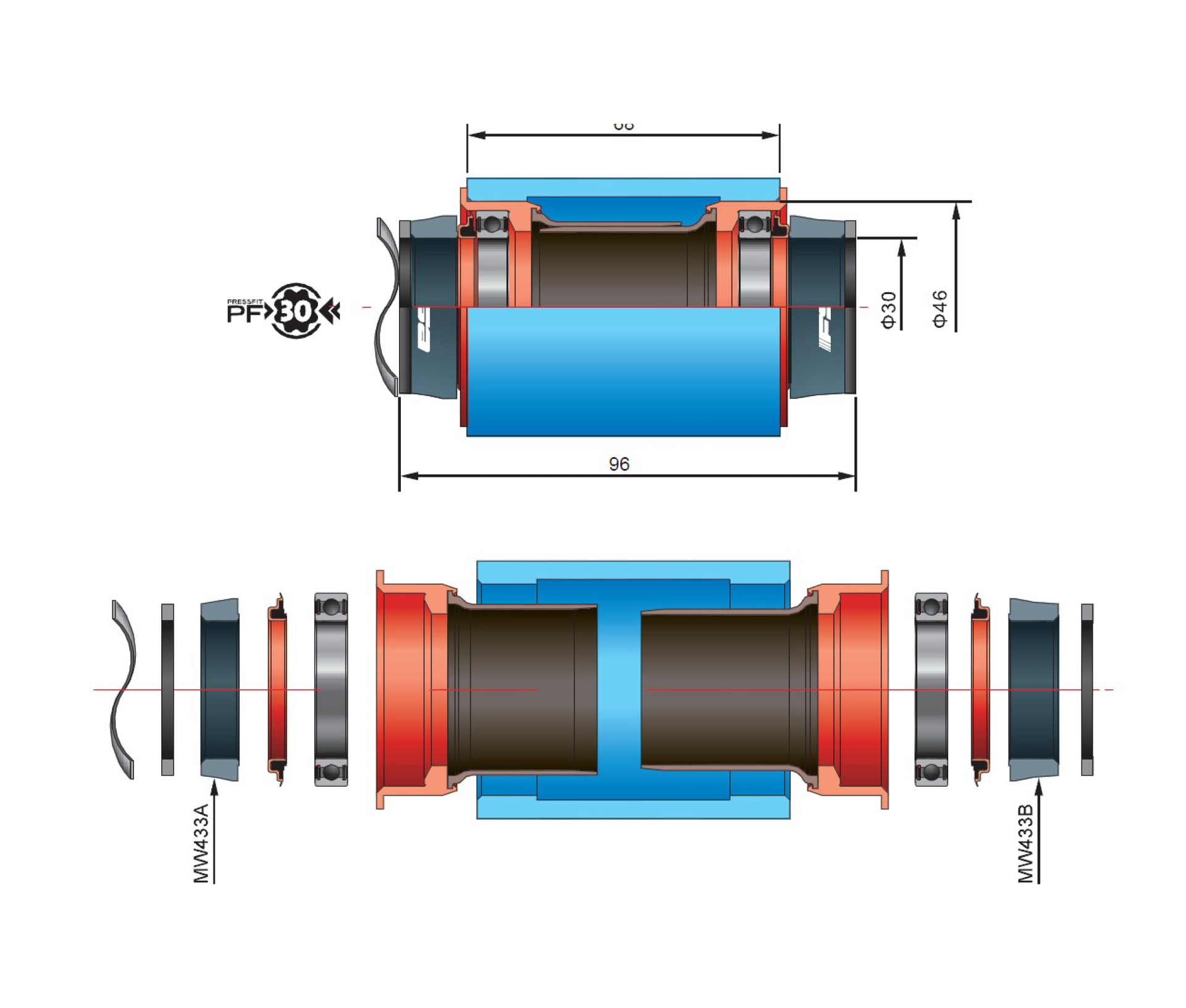 FSA Vevlager Adapter
