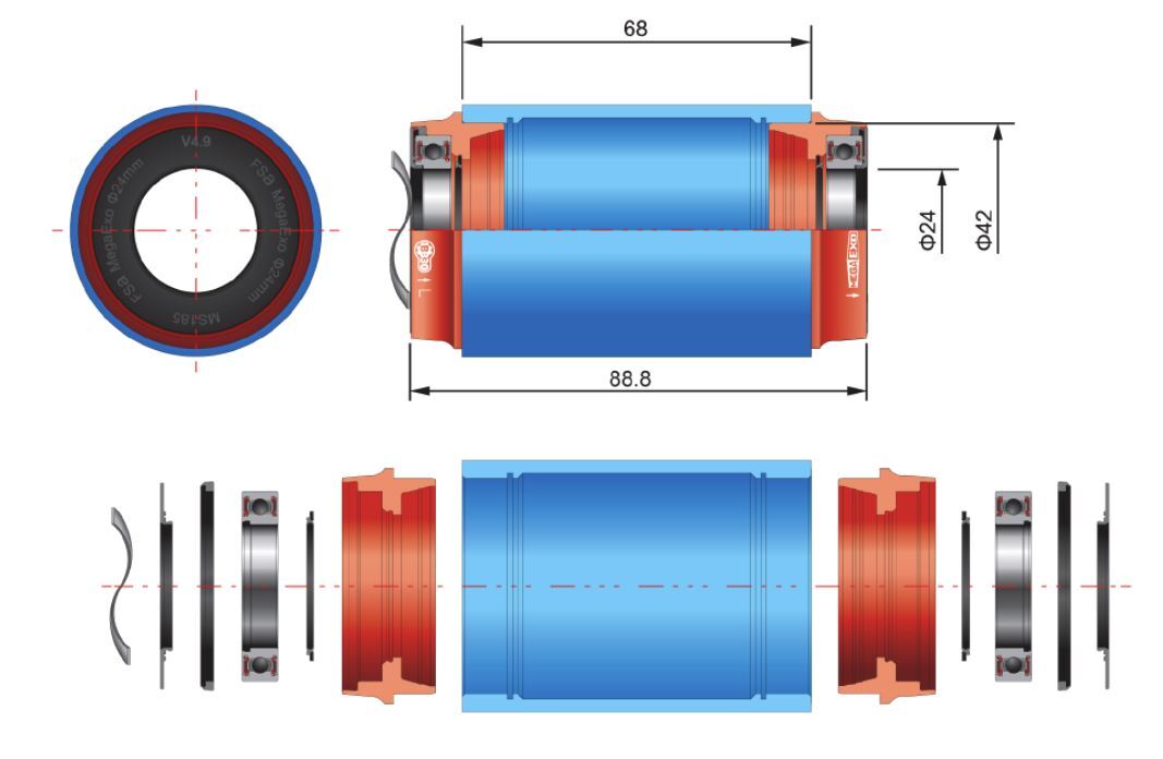 FSA Vevlager Adapter