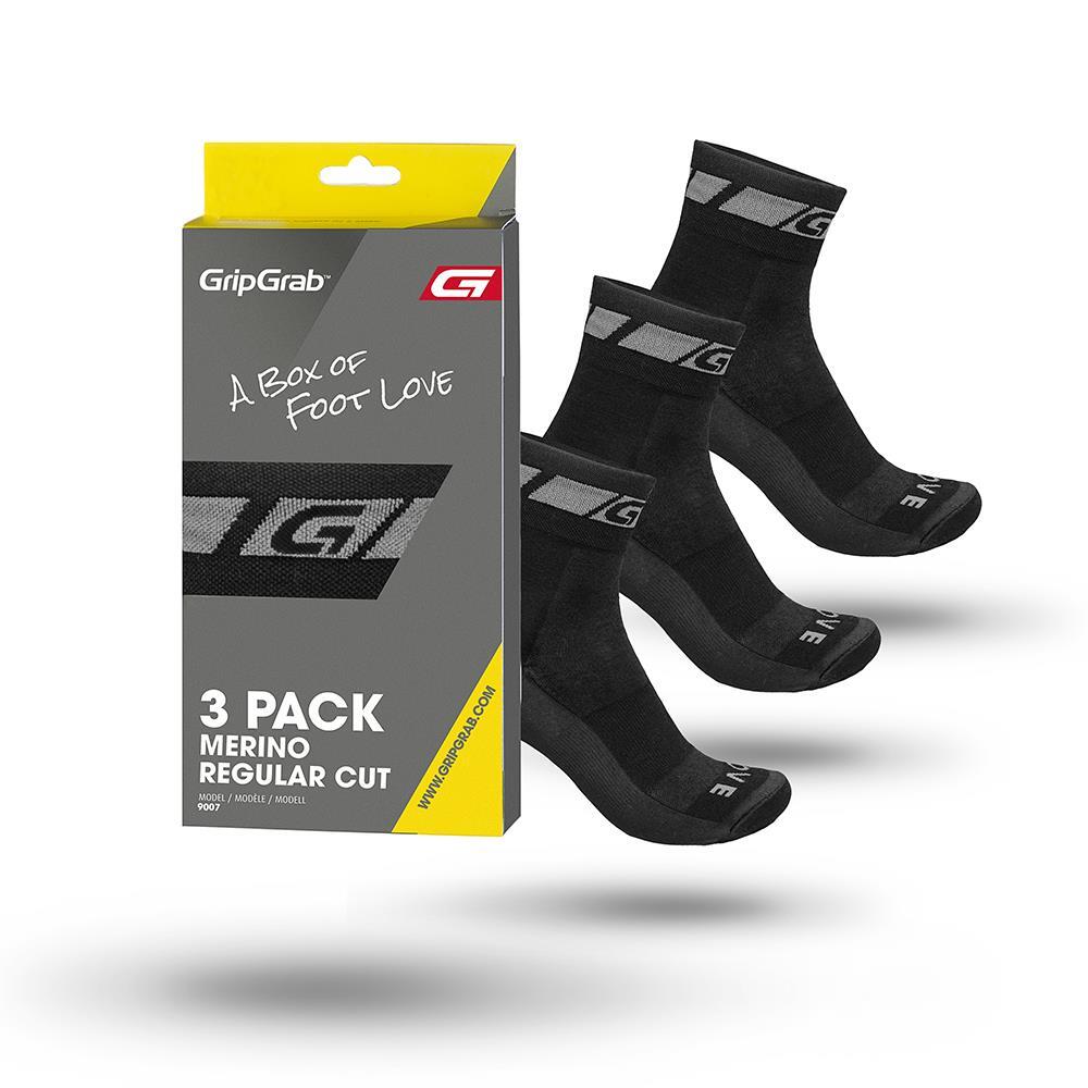 GripGrab Merino Regular 3-Pack Strumpor