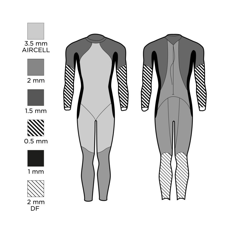 HEAD OW PURE FS 3.0,5 Dam Våtdräkt