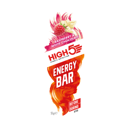 High5 Hallon/Vit Choklad Energibar DATUM