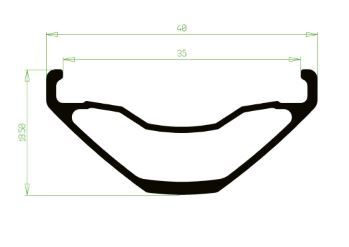 Hope 29" Fortus 35W Fälg