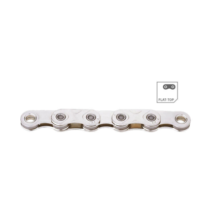 KMC X12 Flat Go Vaxad Kedja Silver