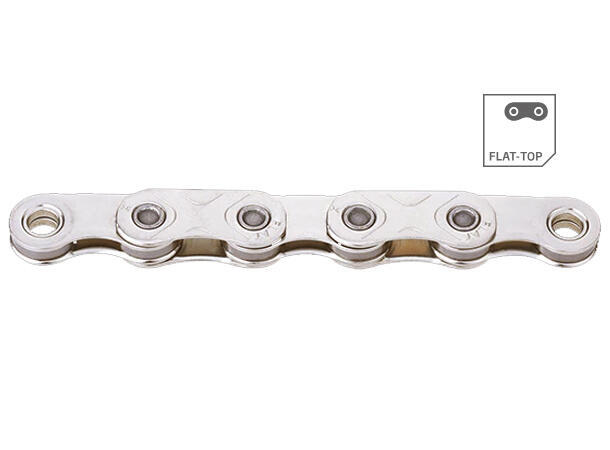 KMC X12 Flat Go Vaxad Kedja Silver