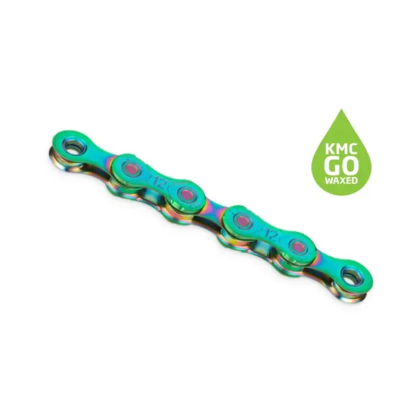 KMC X12 Aurora Green Waxed Kedja