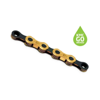 KMC X12 Ti-N Gold/Black Waxed Kedja