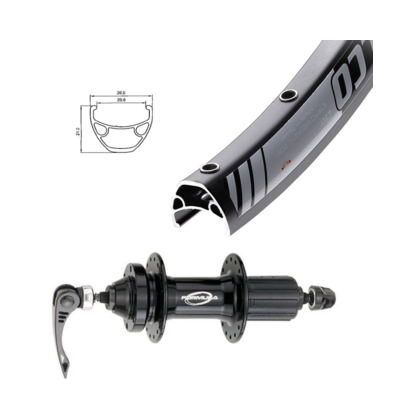 Lite Disc IS 29" Svart Bakhjul