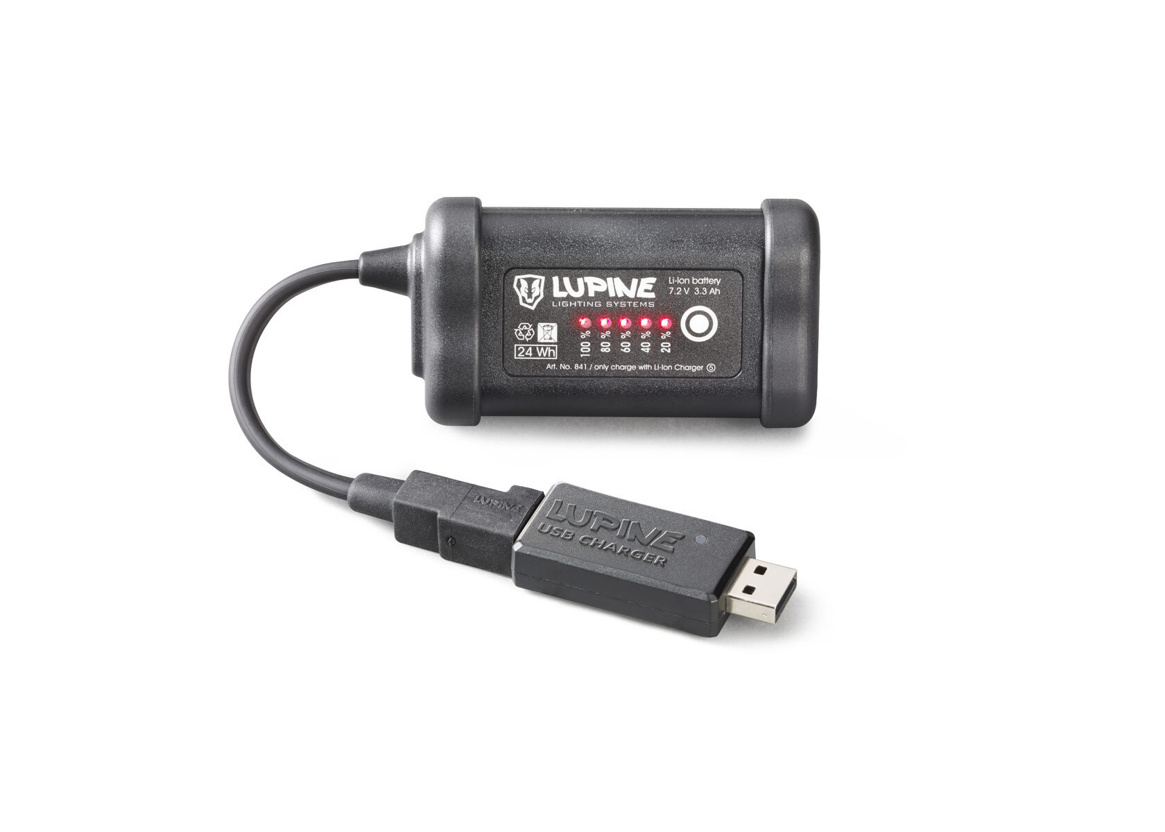Lupine USB Batterilader