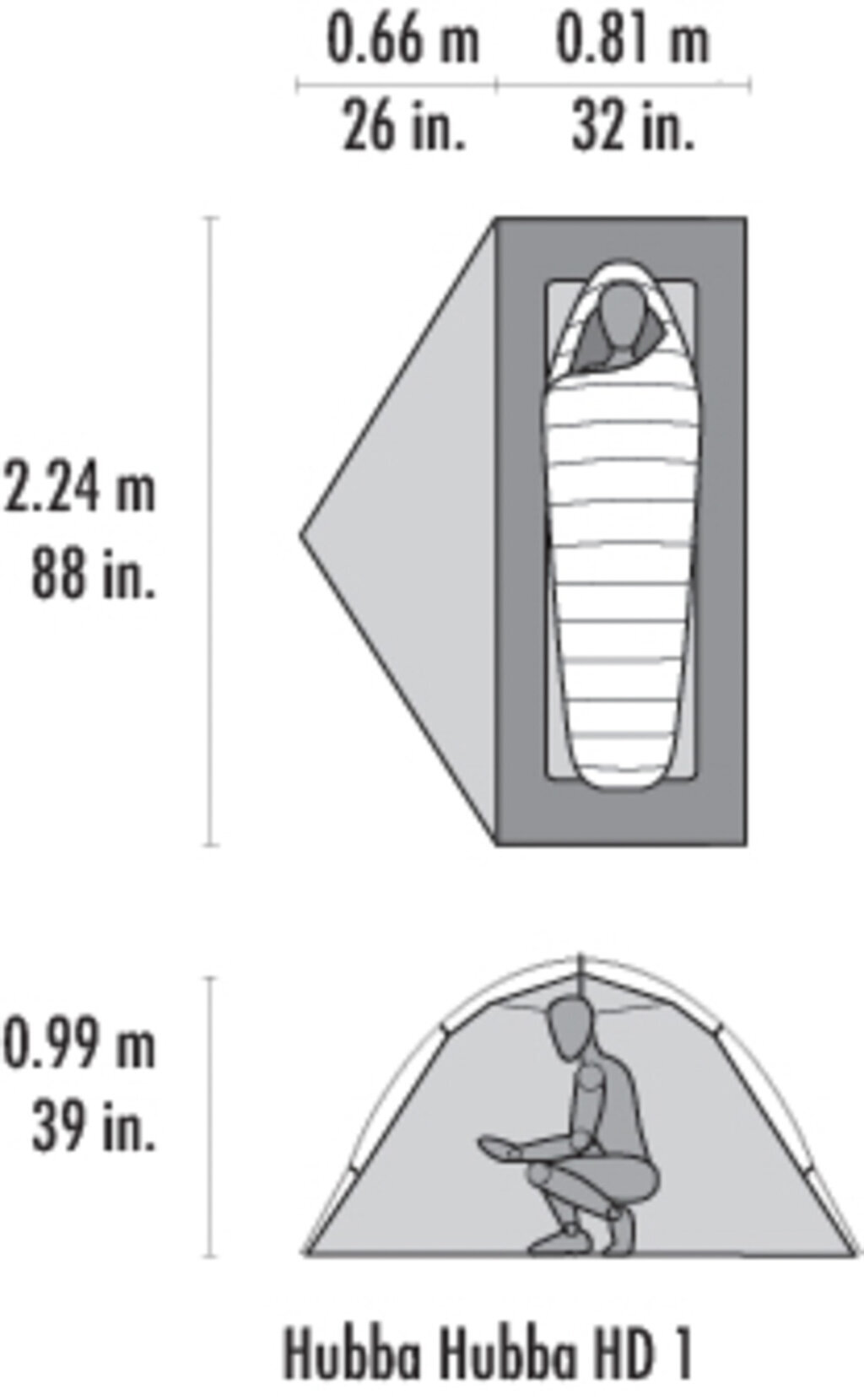 MSR Hubba Hubba LT 1P Tält