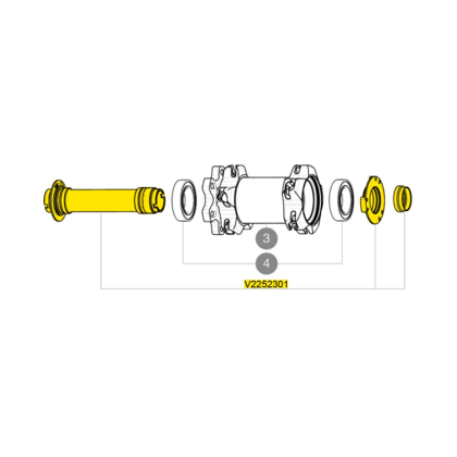 Mavic 15 mm Aksling For 6-Bolt QRM+ Nav