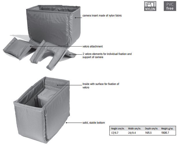 Ortlieb Ultimate 6 Kamerainsats