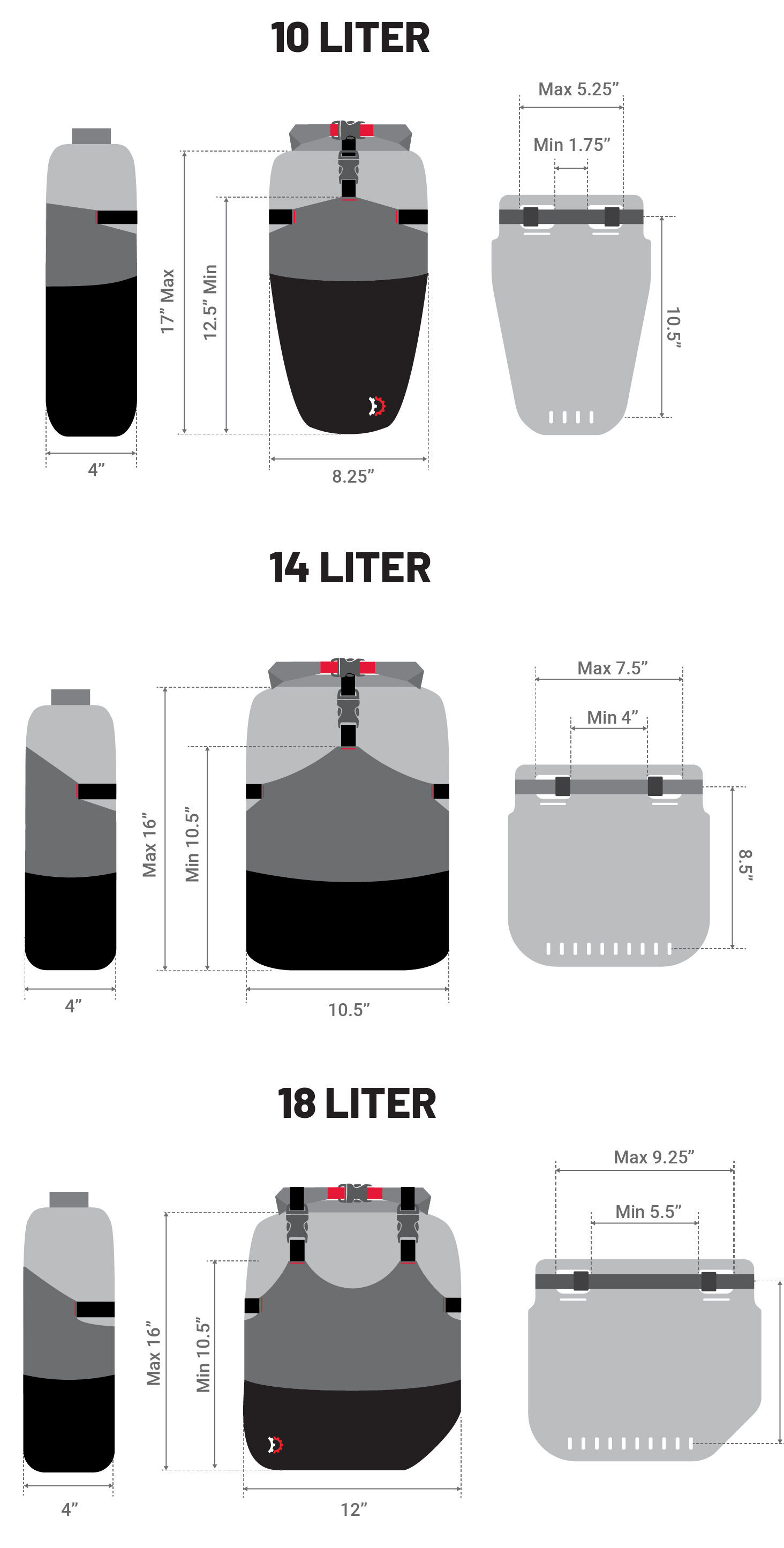Revelate Designs Portage Sidoväskor 10L