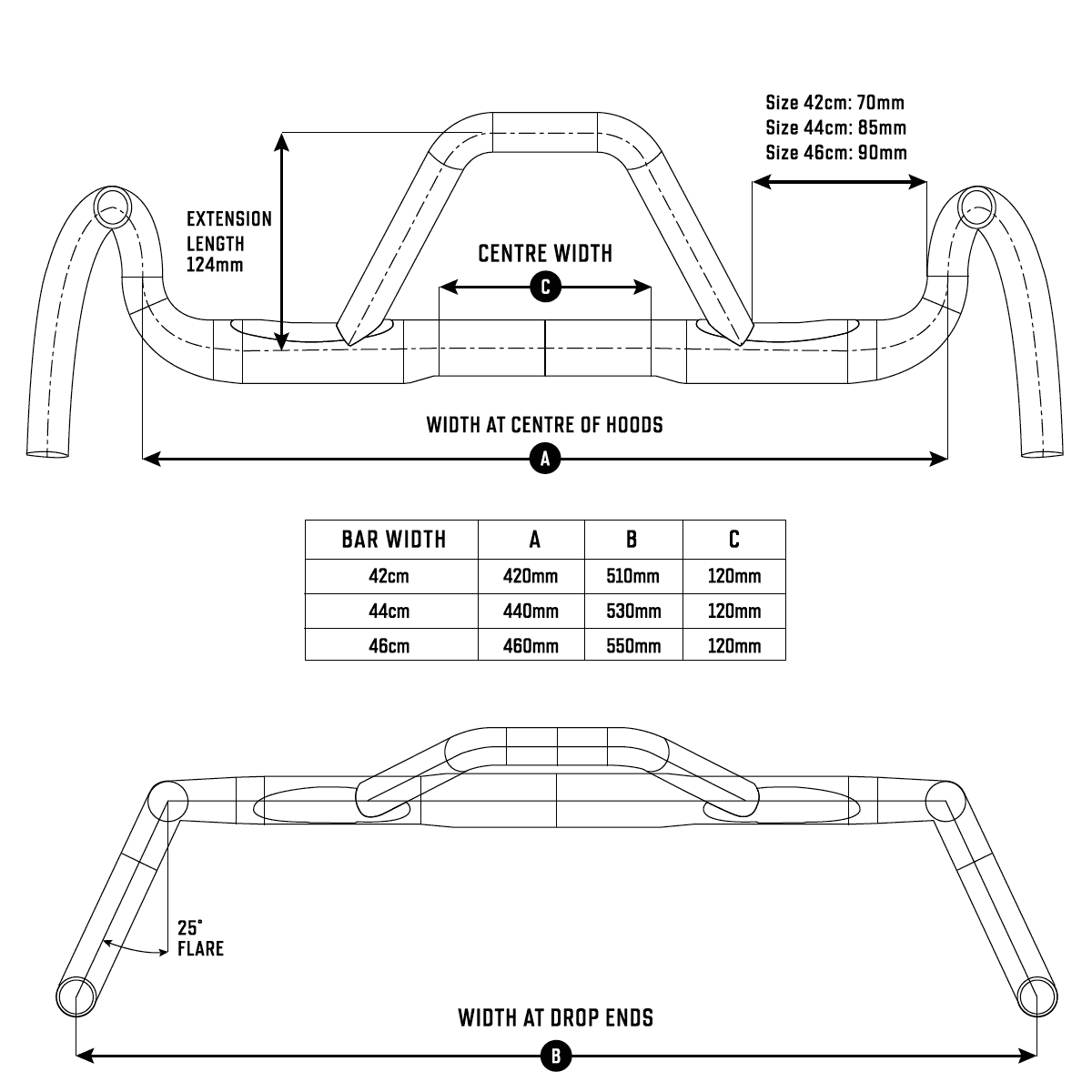 Ride Farr Aero Gravel Alloy Styre