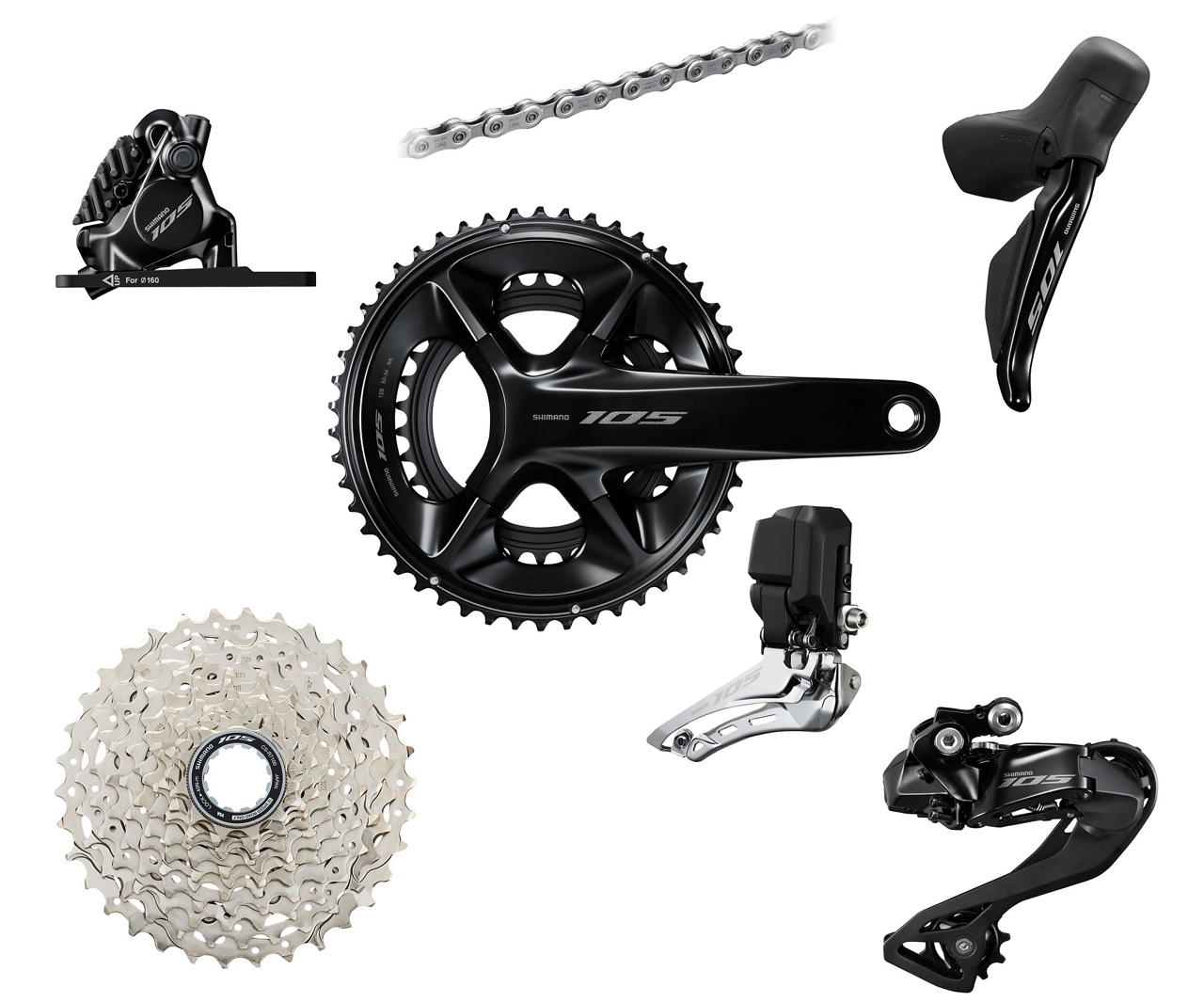 Shimano 105 R7170 Komplett Grupp