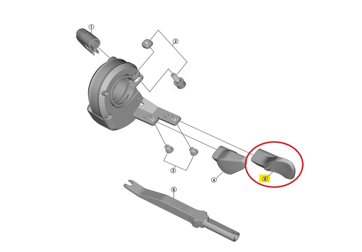 Shimano Deore XT SW- M8050 Växelspak