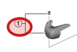 Shimano ST-R7020 Namnskylt och skruv