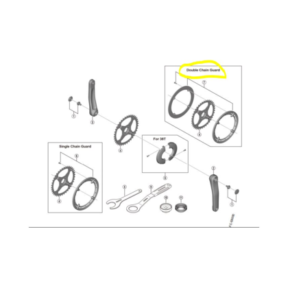 Shimano SM-CRE50 Dubbel Kjedeskydd