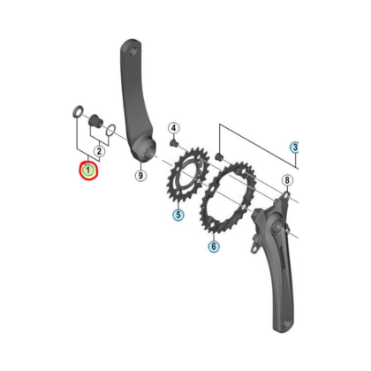 Shimano FC-M4000 Vevarm Skruv