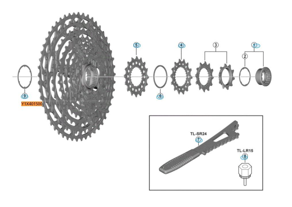 Shimano CS-M9100 Low Spacer