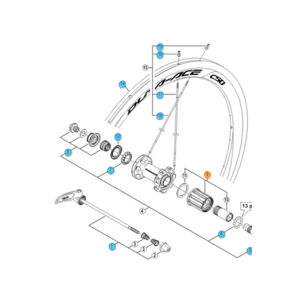 Shimano Dura-Ace 9000 Frihjulsbody