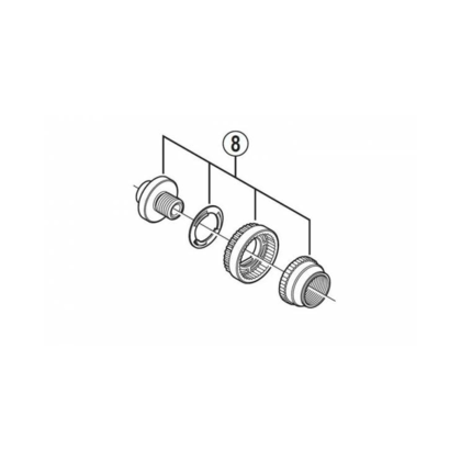 Shimano Ultegra 6800 konus bak höger